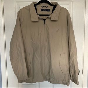 Nautica Tan Windbreaker Jacket